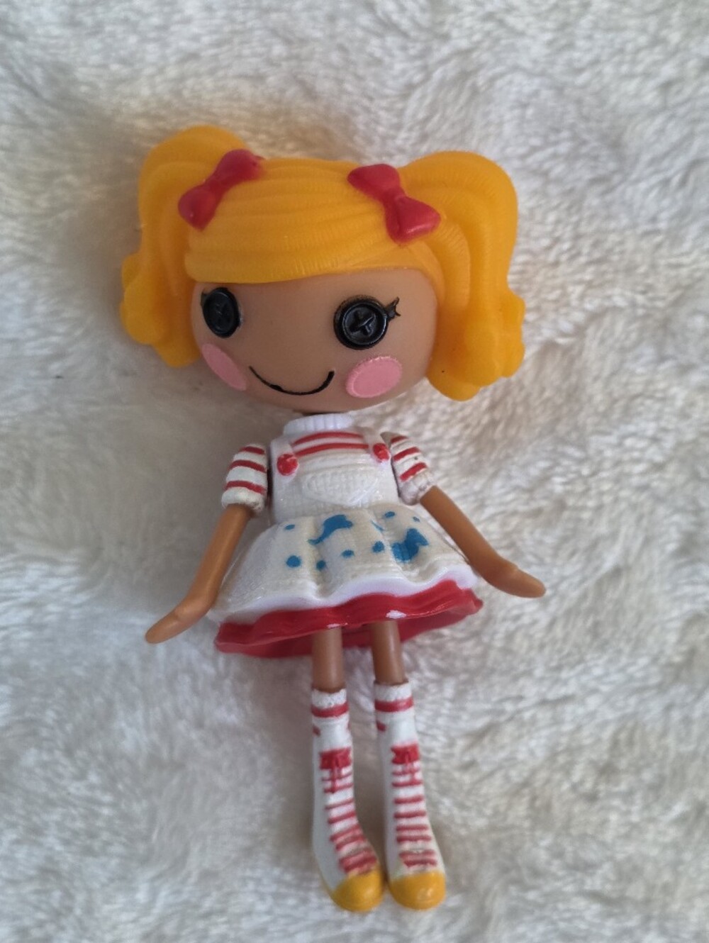 Mini Lalaloopsy 3" Doll Figure - Spot Splatter Splash Yellow Hair Blue Paint